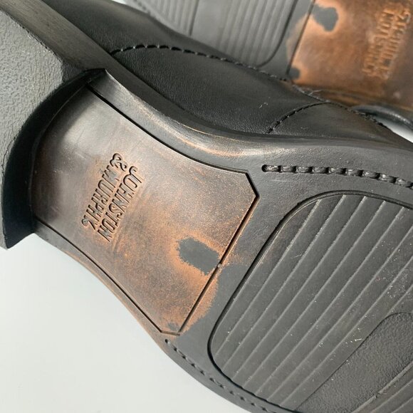 Johnston & Murphy‎ Shuler Oxford Black Leather Dress Shoes Men\'s Sz 10.5 Lace-up main image 7